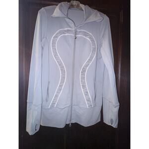 Lululemon In Stride Jacket Women’s Size 10 Full Zip Thumbholes Gym Workout